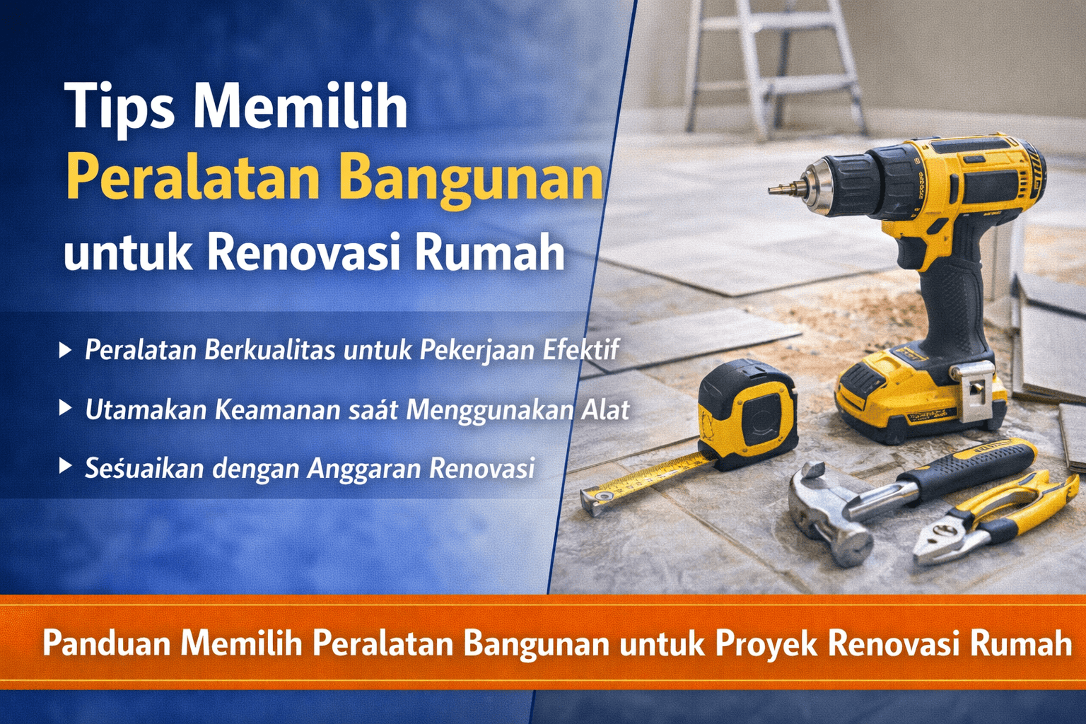 Tips Memilih Peralatan Bangunan untuk Renovasi Rumah