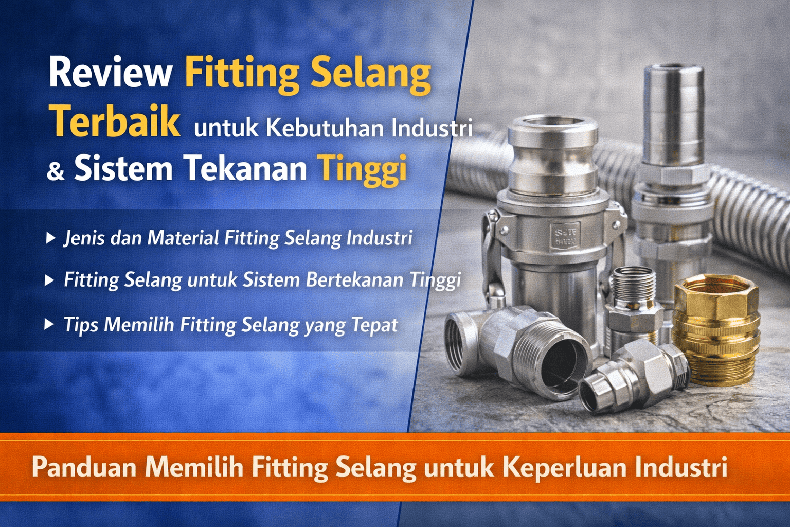 Review Fitting Selang Terbaik untuk Kebutuhan Industri