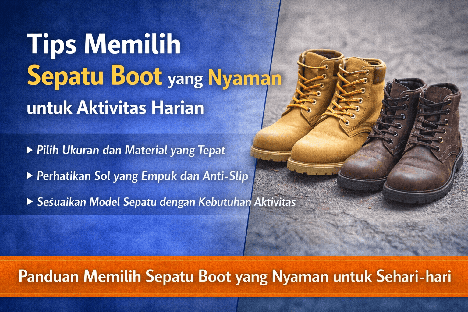 Tips Memilih Sepatu Boot yang Nyaman untuk Aktivitas Harian