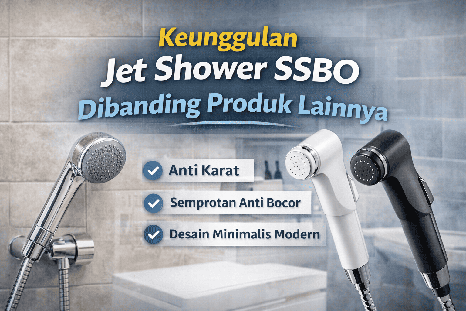 Keunggulan Jet Shower SSBO Dibanding Produk Lainnya
