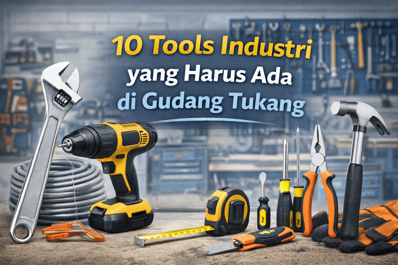 10 Tools Industri yang Harus Ada di Gudang Tukang