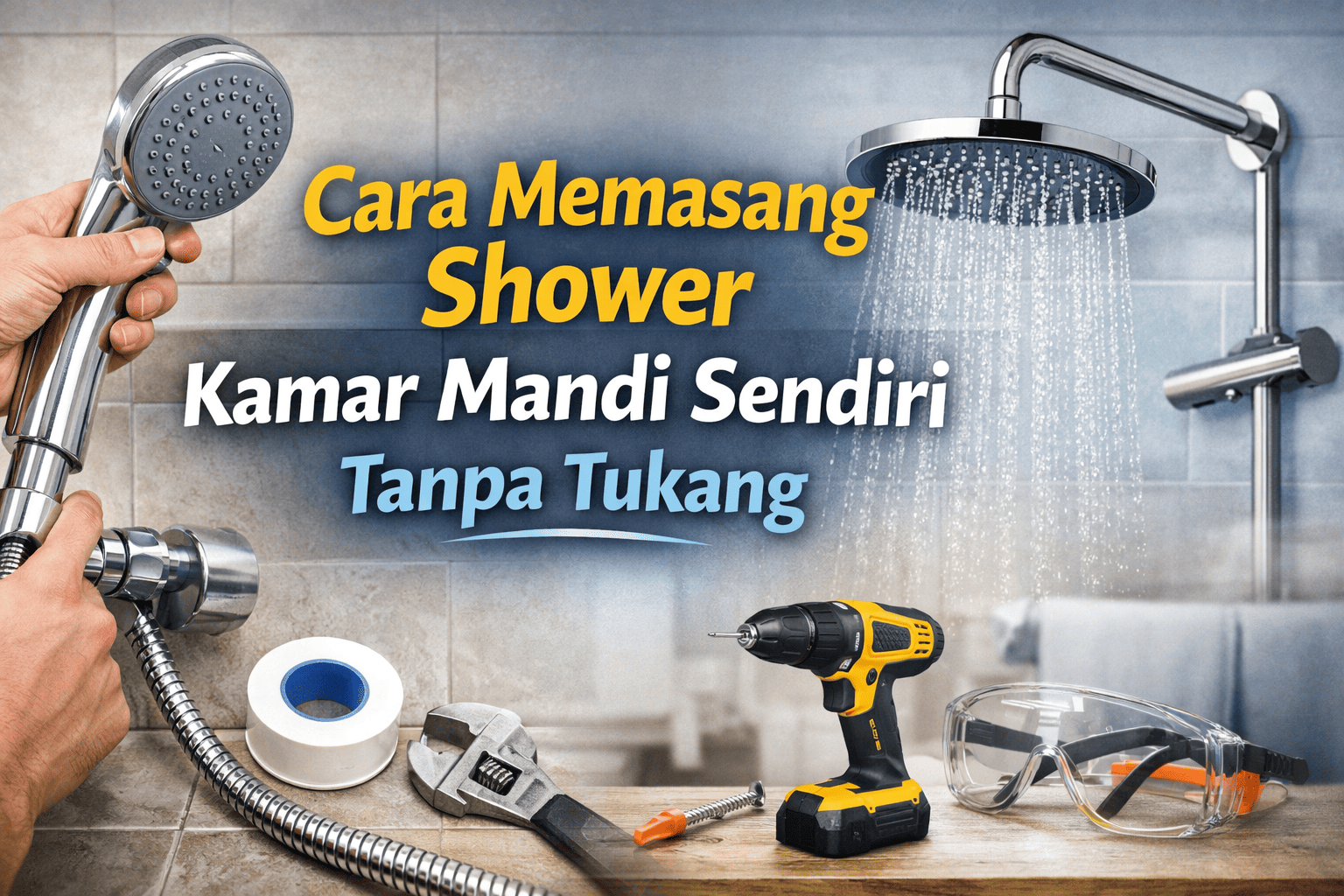 Cara Memasang Shower Kamar Mandi Sendiri Tanpa Tukang