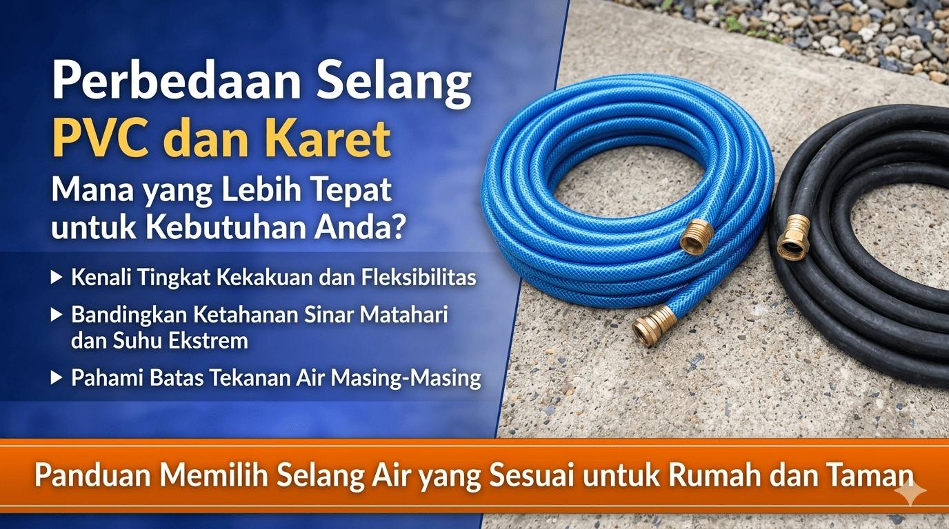 Perbedaan Selang PVC dan Selang Karet: Mana yang Lebih Tepat untuk Kebutuhan Anda?