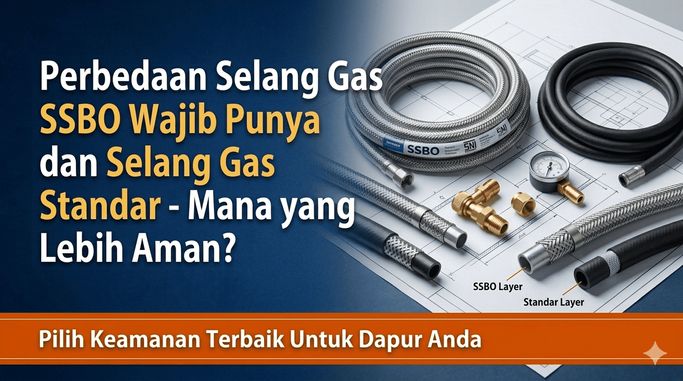 Perbedaan Selang Gas SSBO dan Selang Gas Standar