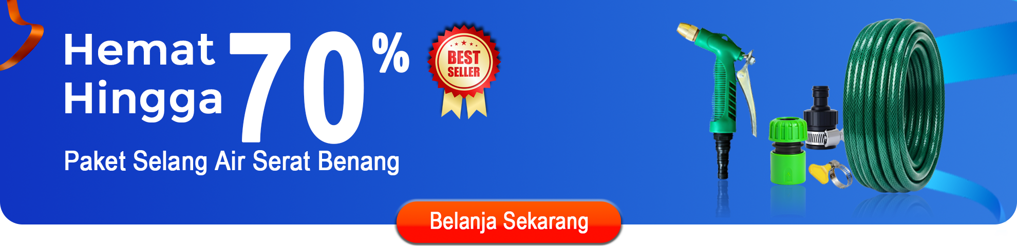 Hemat 70% Paket Selang Air Serat Benang
