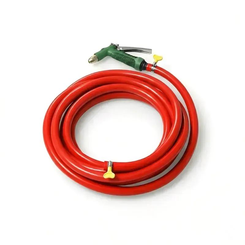 Selang Air Elastis 1,5 mm SSBO ½, ⅝, ¾ Inch + Nozzle Water Gun + 2 Klem Pengunci – Fleksibel, Kuat, Tahan Tekanan & Siap Pakai
