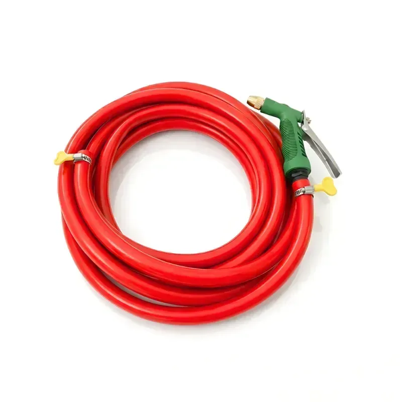 Selang Air Elastis 1,5 mm SSBO ½, ⅝, ¾ Inch + Nozzle Water Gun + 2 Klem Pengunci – Fleksibel, Kuat, Tahan Tekanan & Siap Pakai