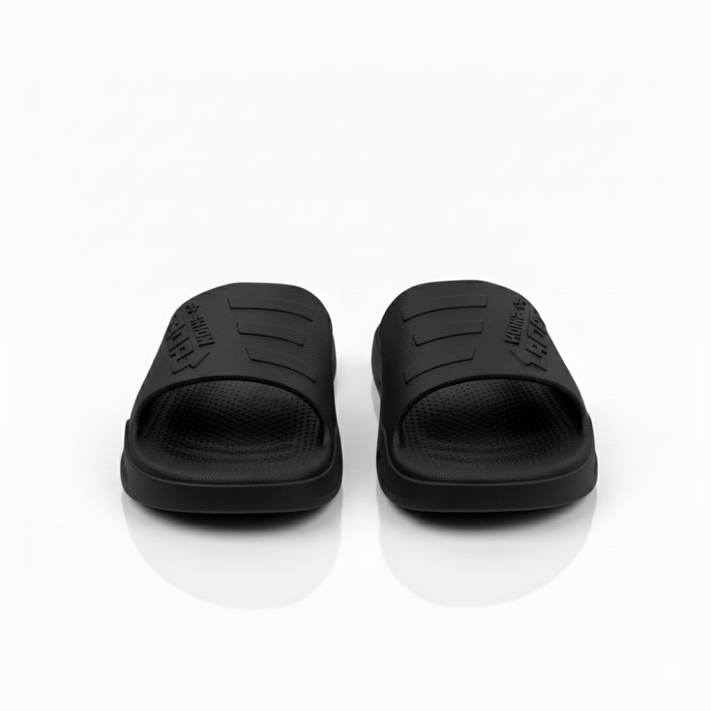 SSBO Sandal Pria Fashion Sports PVC Hitam – Sol Nyaman & Stylish