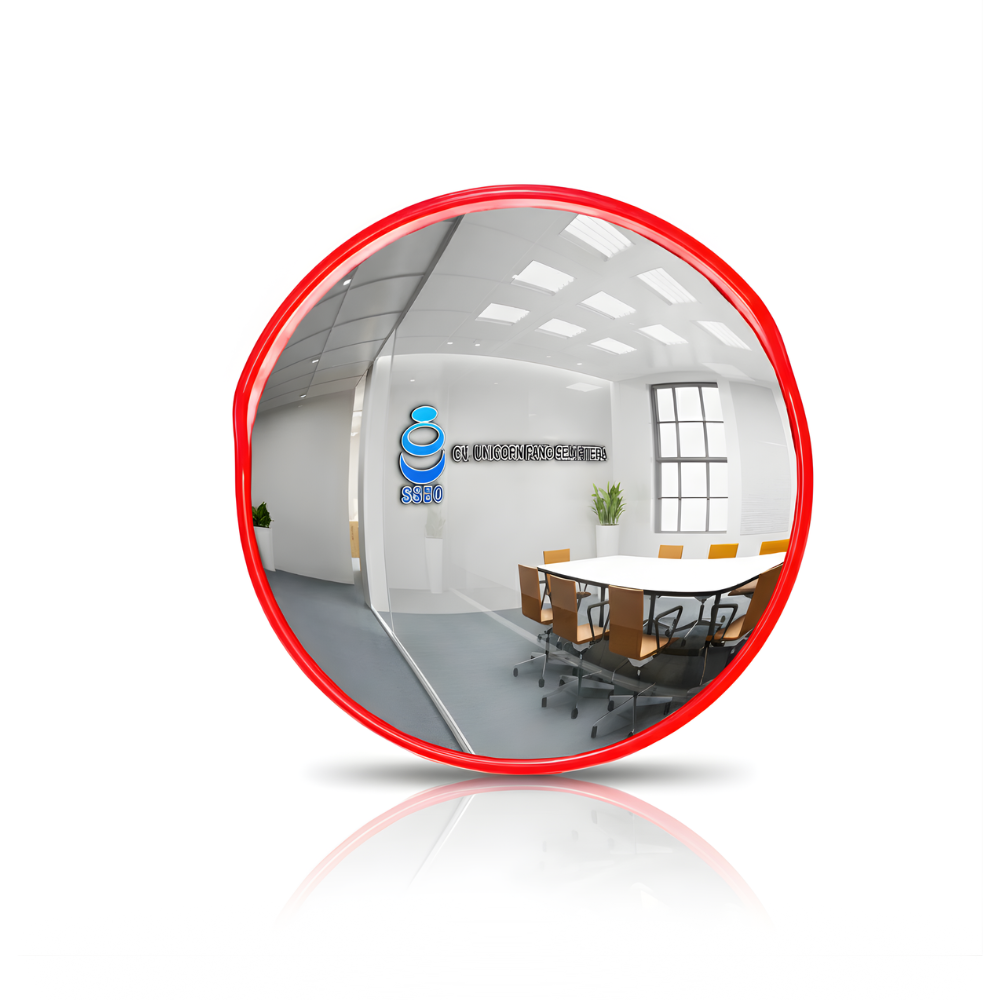 SSBO Cermin Cembung Lalu Lintas – Cermin Tikungan Jalan Anti Pecah, Tahan Cuaca & Pantulan Jelas untuk Keamanan Jalan