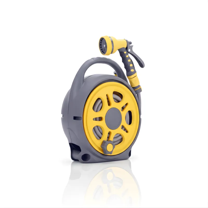 SSBO Selang Air Roll 12 Meter Warna Kuning – Gulung Manual, Dengan Semprotan, Tanpa Stand, Praktis & Fleksibel