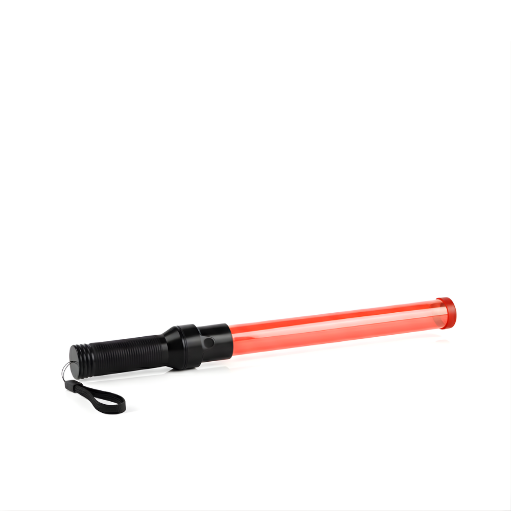 SSBO Traffic Baton LED – Tongkat Lampu Pengatur Lalu Lintas, Senter Multifungsi, Lampu Merah Berkedip & Baterai Tahan Lama