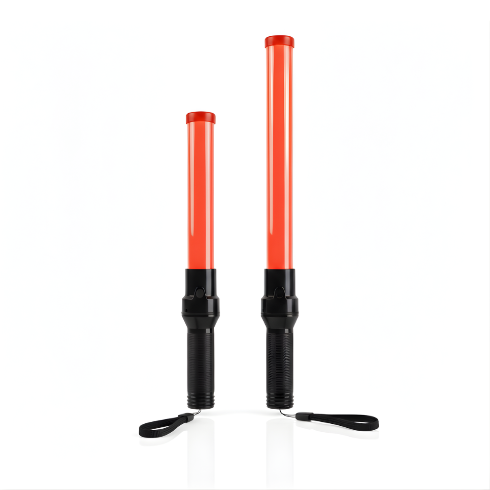SSBO Traffic Baton LED – Tongkat Lampu Pengatur Lalu Lintas, Senter Multifungsi, Lampu Merah Berkedip & Baterai Tahan Lama