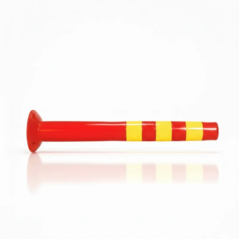 Tiang Lalu Lintas SSBO – Fleksibel, Tinggi 70 cm, Diameter 15 cm, Reflektif & Anti Benturan