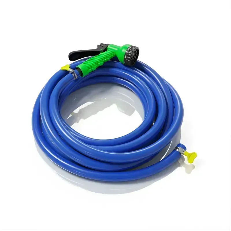 Selang Air Elastis 1.5 mm SSBO ⅝ & ¾ Inch + Nozzle Semprot 7 Mode + 2 Klem Pengunci – Fleksibel, Kuat, Tahan Tekanan & Siap Pakai