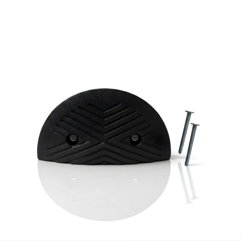 Ujung Polisi Tidur SSBO 4×18×35 – Warna Hitam + 2 Baut Pemasangan, Anti Slip & Mudah Dipasang