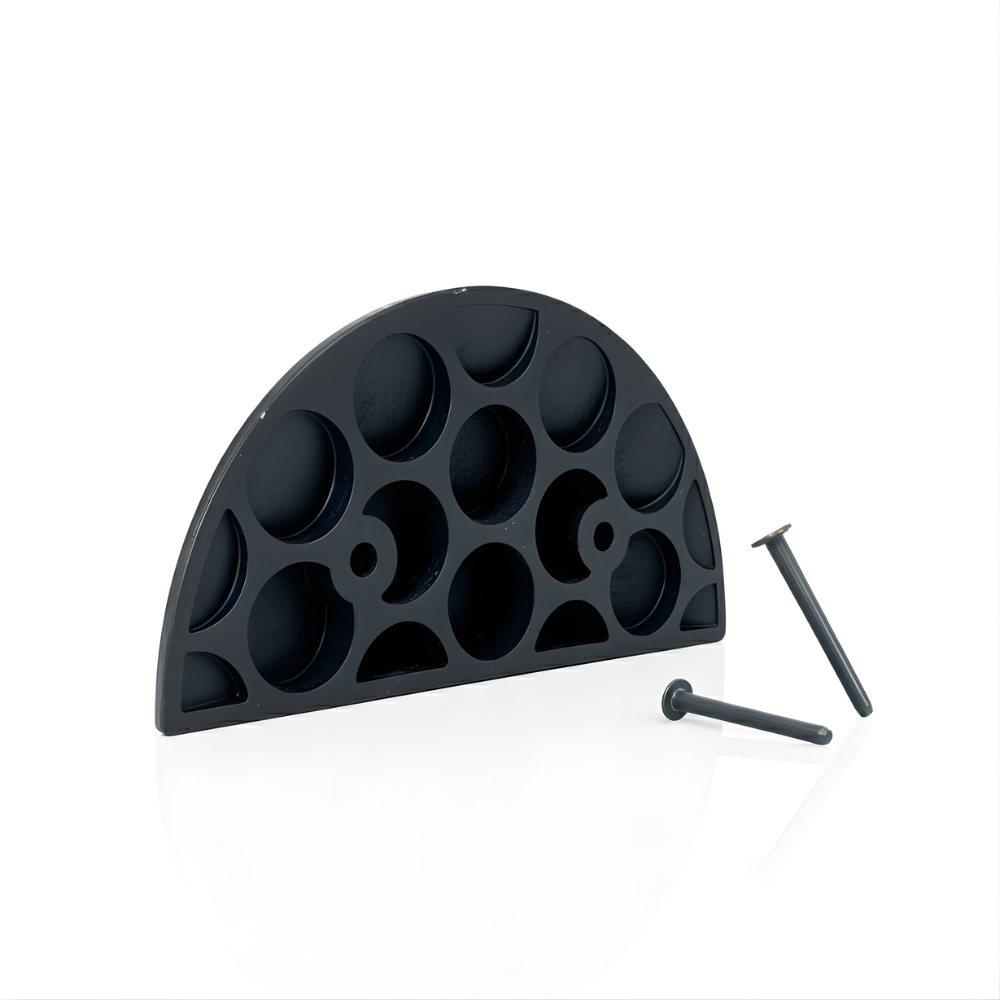 Ujung Polisi Tidur SSBO 4×18×35 – Warna Hitam + 2 Baut Pemasangan, Anti Slip & Mudah Dipasang