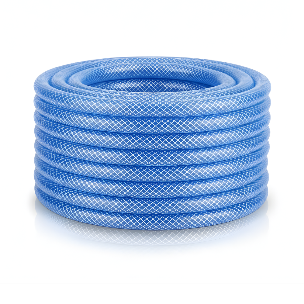 Selang Air Transparan Serat Benang Tebal 5 mm SSBO – Transparan, Fleksibel, Tebal & Tahan Tekanan untuk Air & Industri