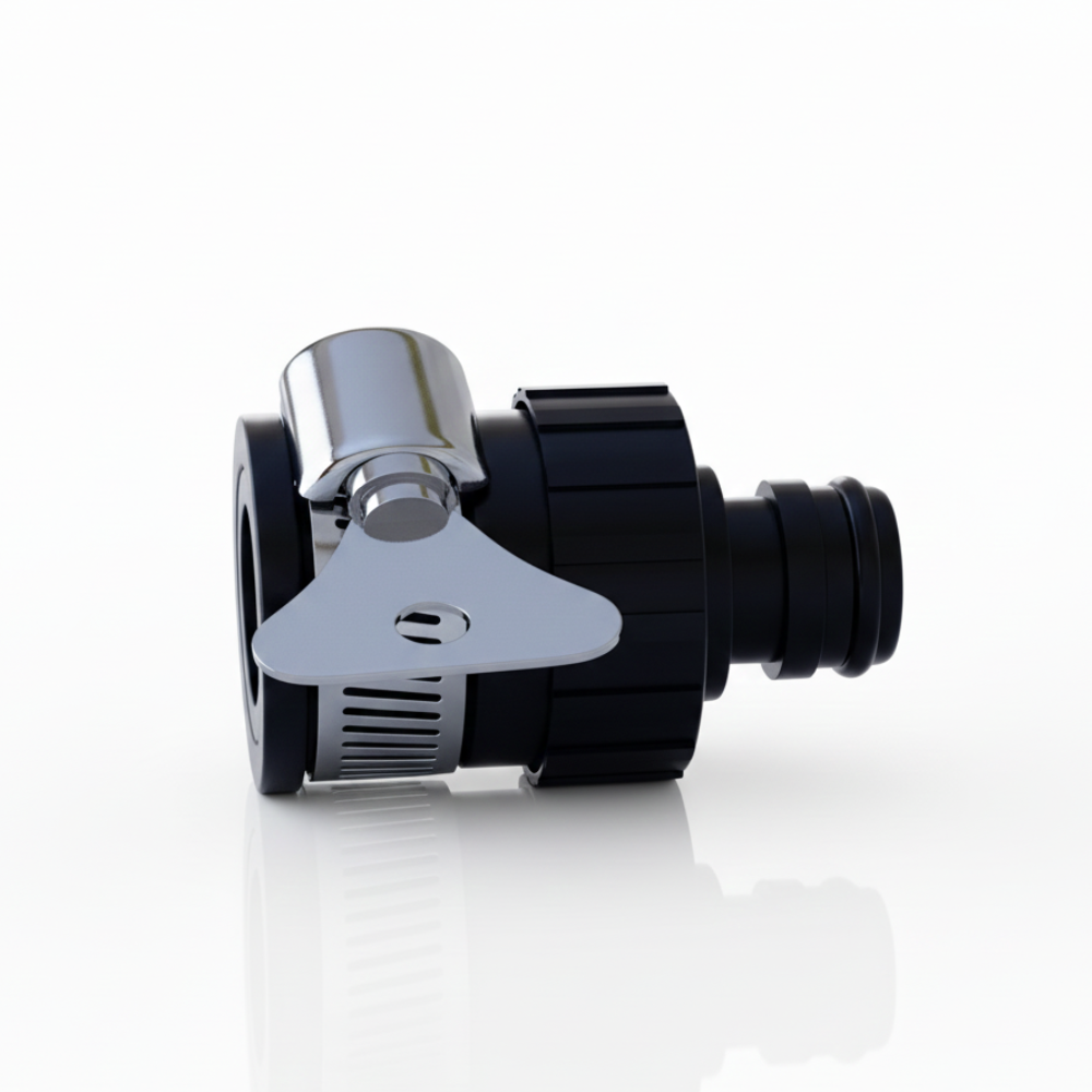 SSBO Konektor Selang Universal Warna Hitam – Sambungan Selang Air dengan Ring Karet Anti Bocor & Tahan Tekanan