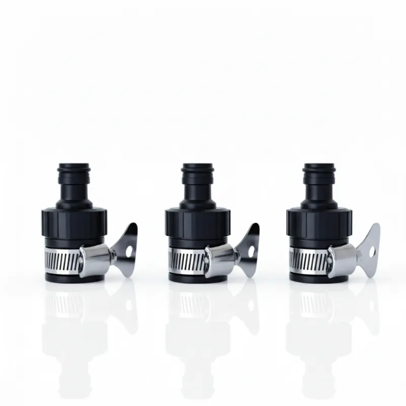 SSBO Konektor Selang Universal Warna Hitam – Sambungan Selang Air dengan Ring Karet Anti Bocor & Tahan Tekanan