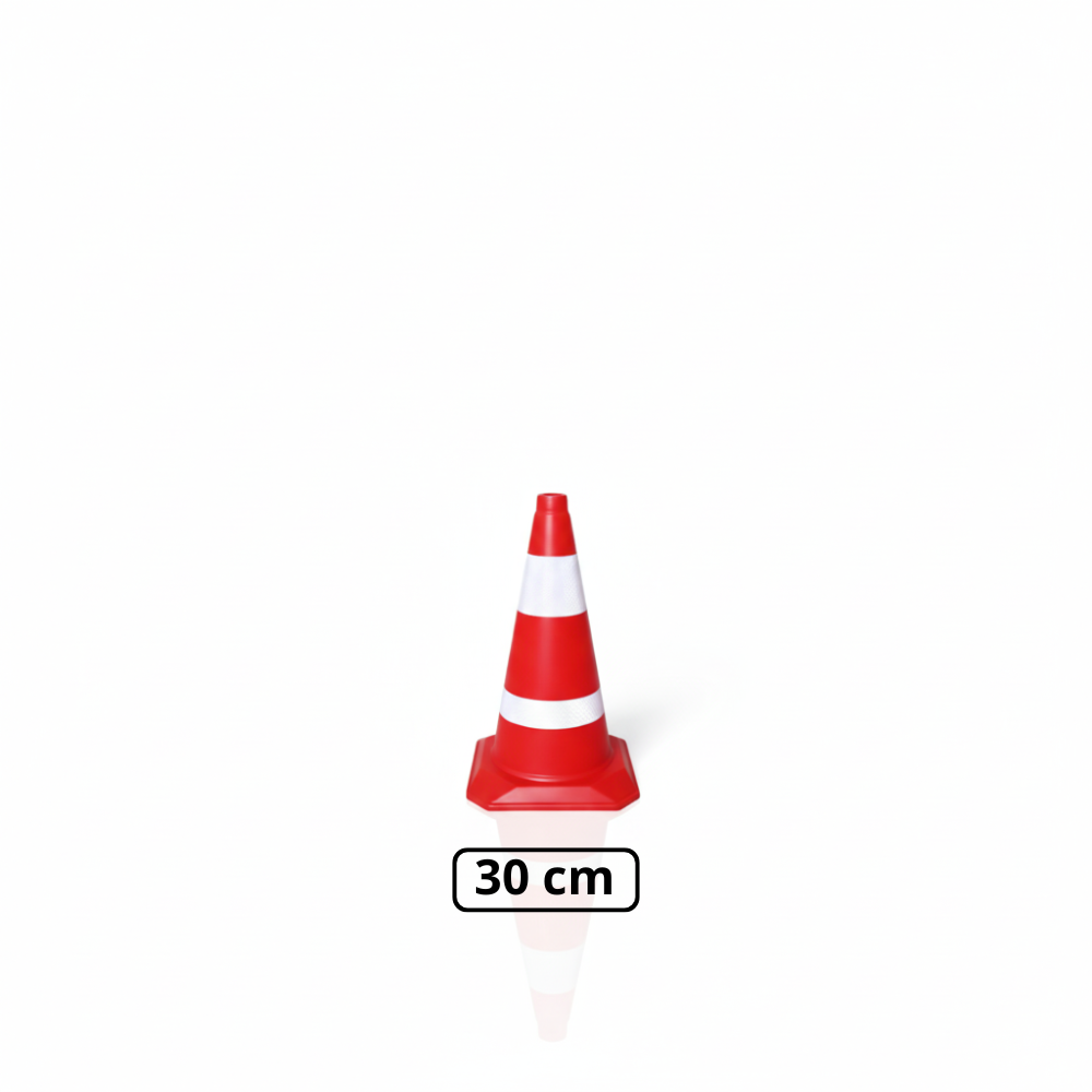 Traffic Cone SSBO – Kerucut Pembatas Jalan Tinggi 30, 50, 70 cm, Reflektor Terang, Ringan, Stabil & Tahan Cuaca