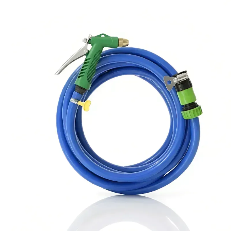 Selang Air Elastis SSBO 1,5 mm ½, ⅝, ¾ Inch + Water Gun Nozzle, 2 Konektor & Fitting Lengkap – Fleksibel, Kuat & Siap Pakai
