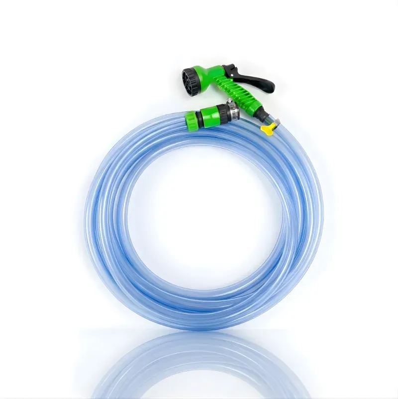 SSBO Paket Selang Air Elastis Bening transparan ½ & ¾ Inch – Nozzle 7 Mode, Konektor & Fitting Lengkap, Siap Pakai untuk Taman & Kendaraan
