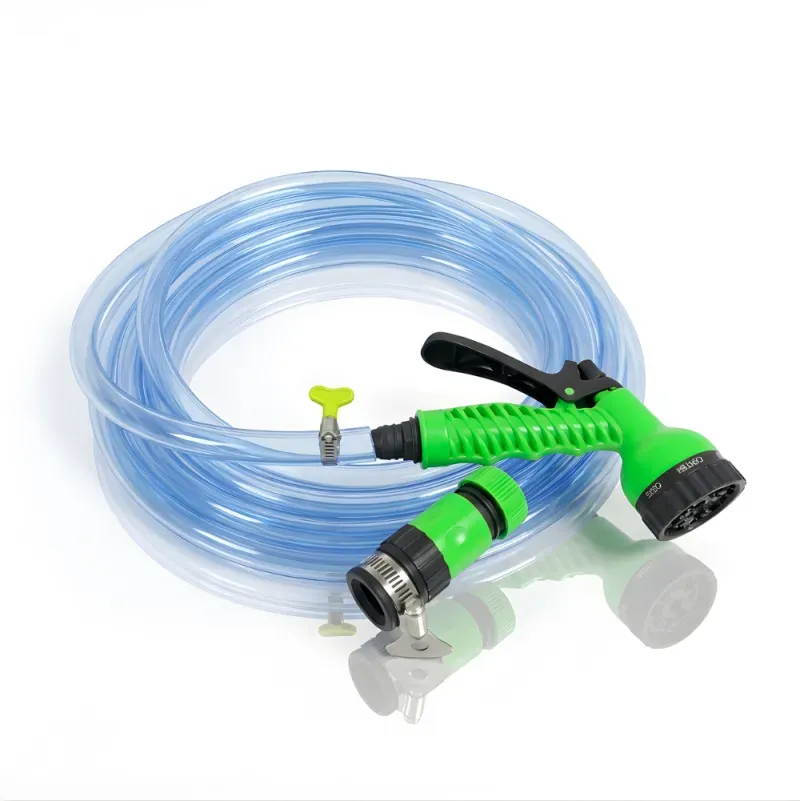 SSBO Paket Selang Air Elastis Bening transparan ½ & ¾ Inch – Nozzle 7 Mode, Konektor & Fitting Lengkap, Siap Pakai untuk Taman & Kendaraan