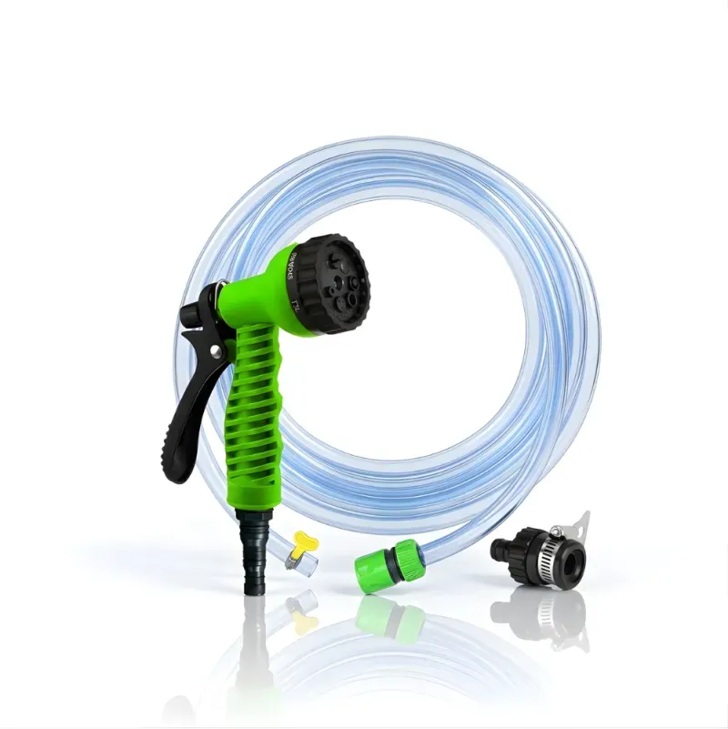SSBO Paket Selang Air Elastis Bening transparan ½ & ¾ Inch – Nozzle 7 Mode, Konektor & Fitting Lengkap, Siap Pakai untuk Taman & Kendaraan
