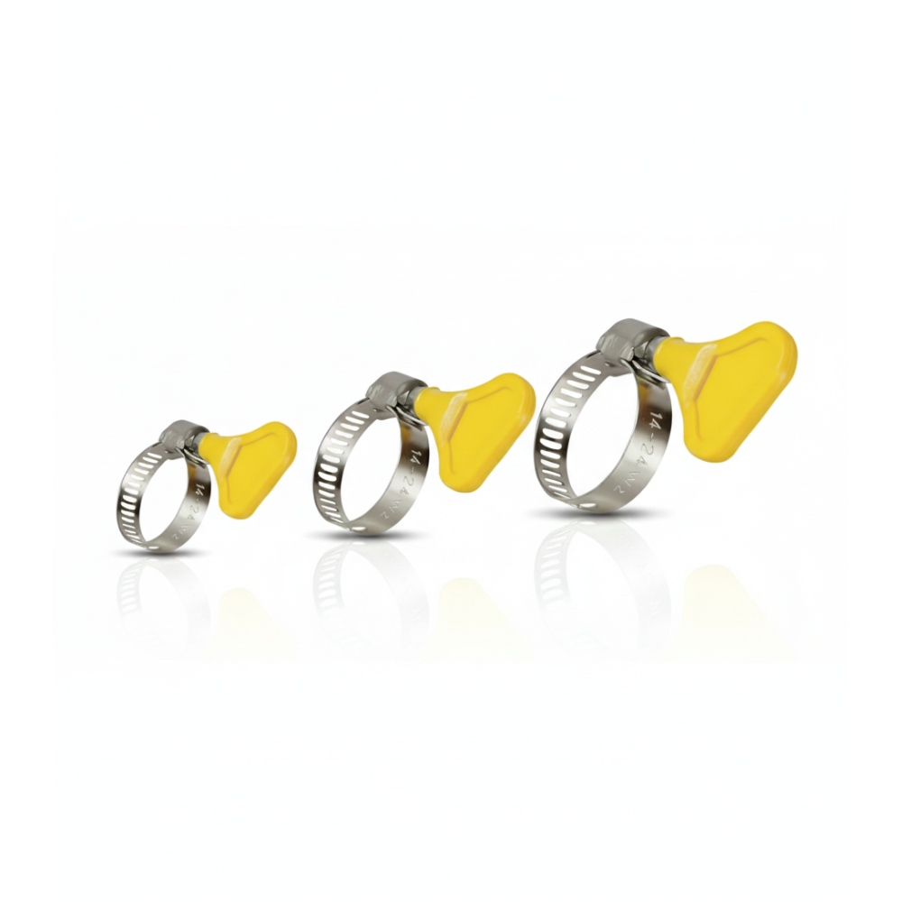 SSBO Ring Putar Kuning ½, ¾ & 1 Inch – Fitting Sambungan Selang Air Anti Puntir & Tahan Tekanan