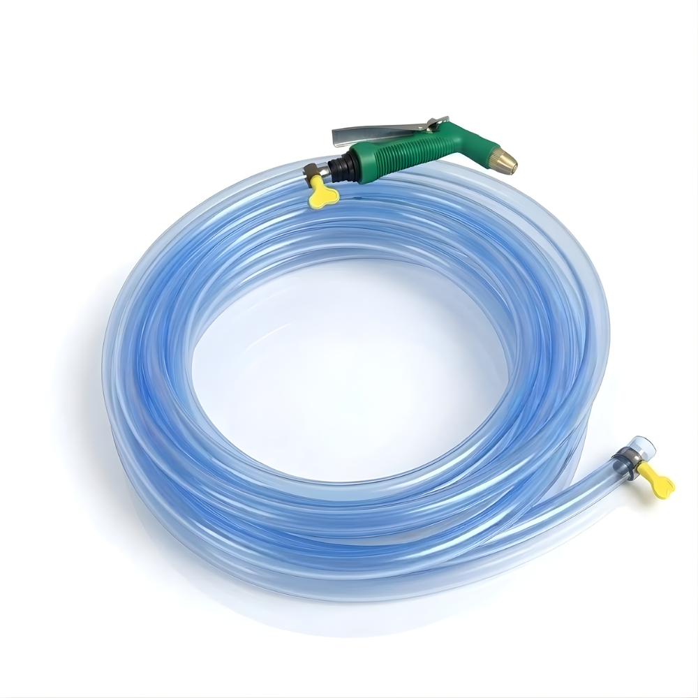 SSBO Selang Air Elastis Bening ½ & ¾ Inch – Dengan Nozzle Semprotan 4 Mode & Aksesoris Lengkap