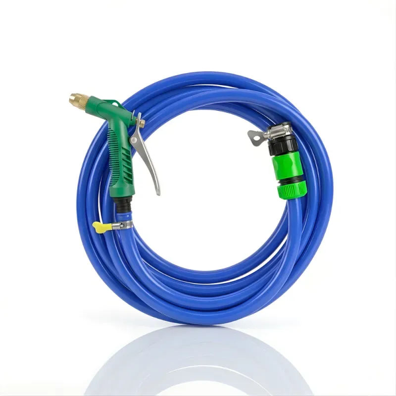 Selang Air Elastis 1 mm SSBO ½, ⅝ & ¾ Inch + Water Gun Nozzle, 2 Konektor & Fitting Lengkap  Fleksibel, Kuat & Siap Pakai