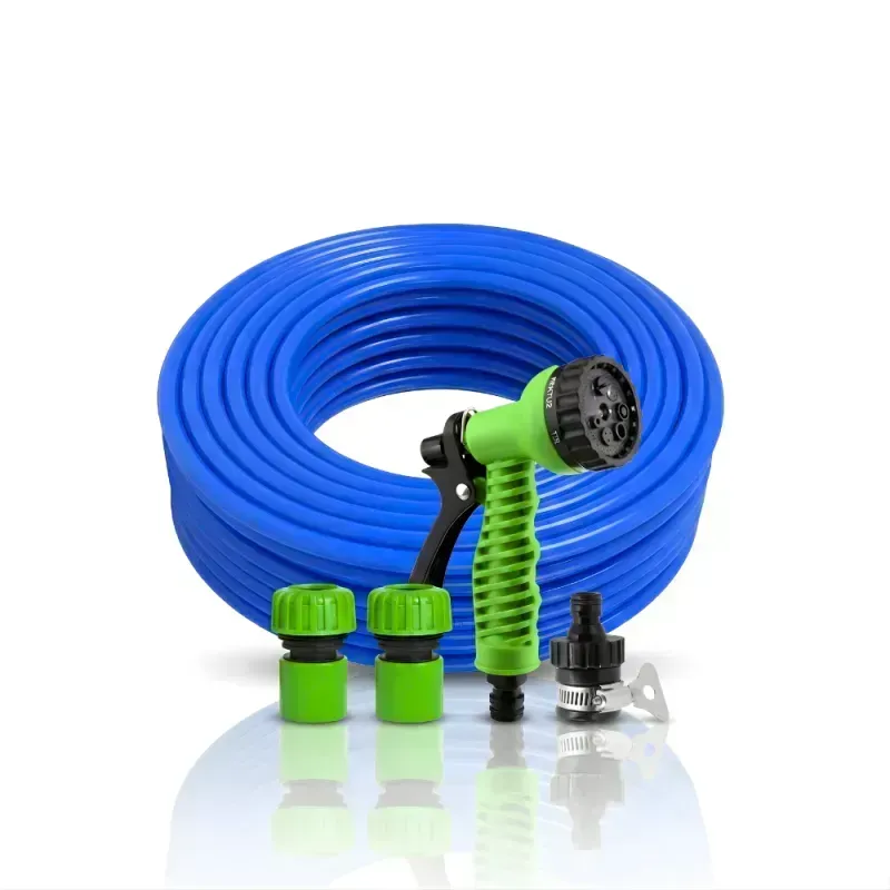 Paket Selang Air Elastis 1mm SSBO ½, ⅝ & ¾ Inch – Nozzle 7 Mode, Konektor & Fitting Lengkap