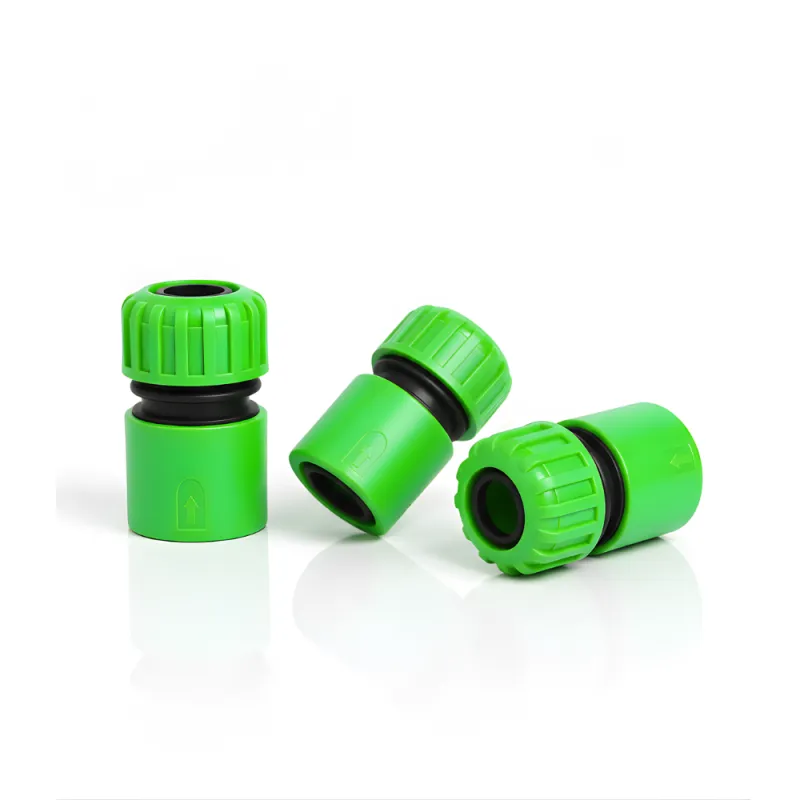 SSBO Konektor Selang Presisi 5/8 Inch – Hitam Hijau, Anti Bocor & Tahan Cuaca untuk Selang Taman & Rumah Tangga