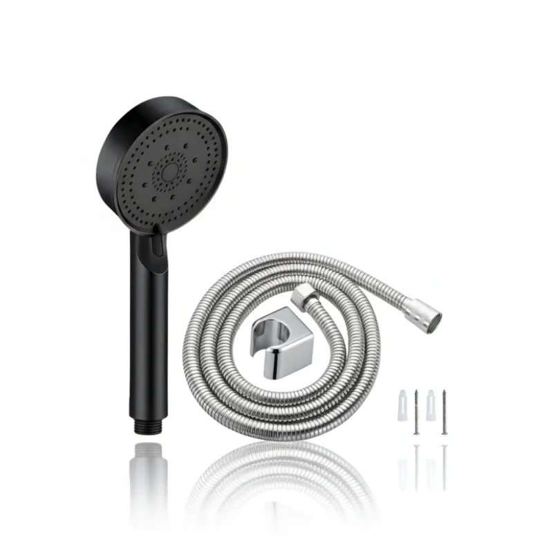 SSBO Paket Shower Kamar Mandi Hitam 1.5 M – Kepala Shower Multifungsi Tekanan Tinggi Anti Bocor