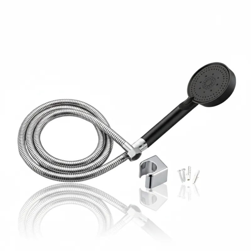 SSBO Paket Shower Kamar Mandi Hitam 1.5 M – Kepala Shower Multifungsi Tekanan Tinggi Anti Bocor