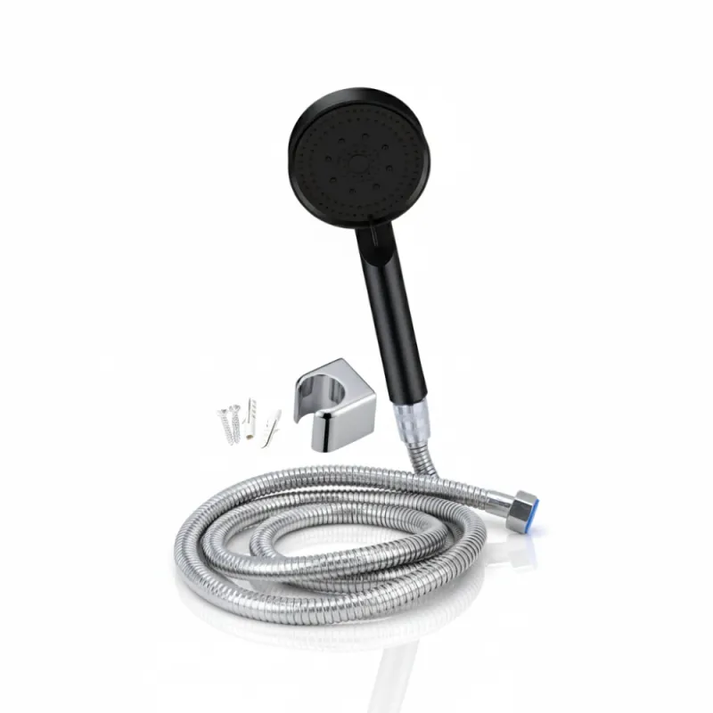 SSBO Paket Shower Kamar Mandi Hitam 1.5 M – Kepala Shower Multifungsi Tekanan Tinggi Anti Bocor
