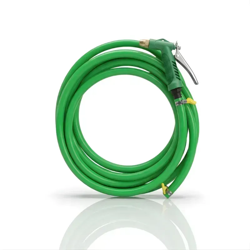 Selang Air Elastis 1 mm SSBO ½, ⅝ & ¾ Inch + Nozzle Water Gun + 2 Klem Pengunci  Fleksibel, Kuat, Tahan Tekanan & Siap Pakai