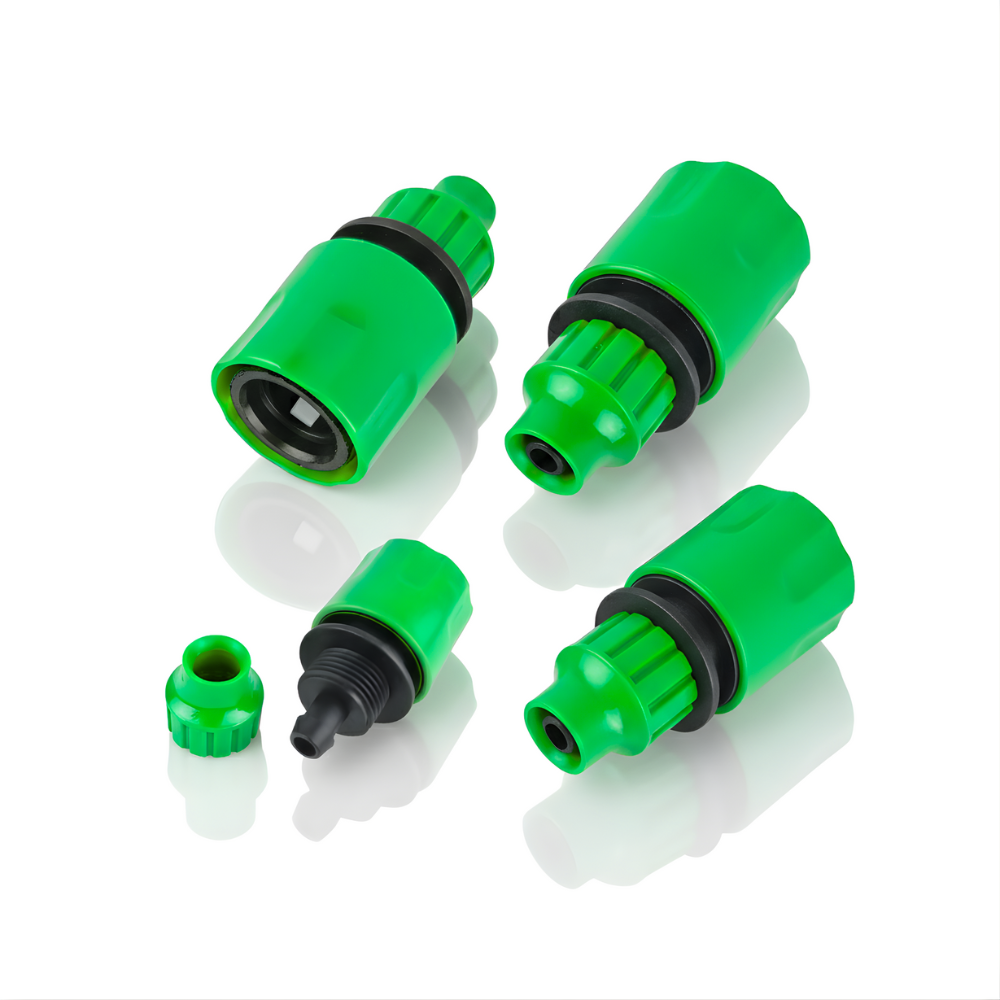 Konektor Selang PE 11 mm Warna Hijau – Konektor Anti Bocor untuk Irigasi Tetes