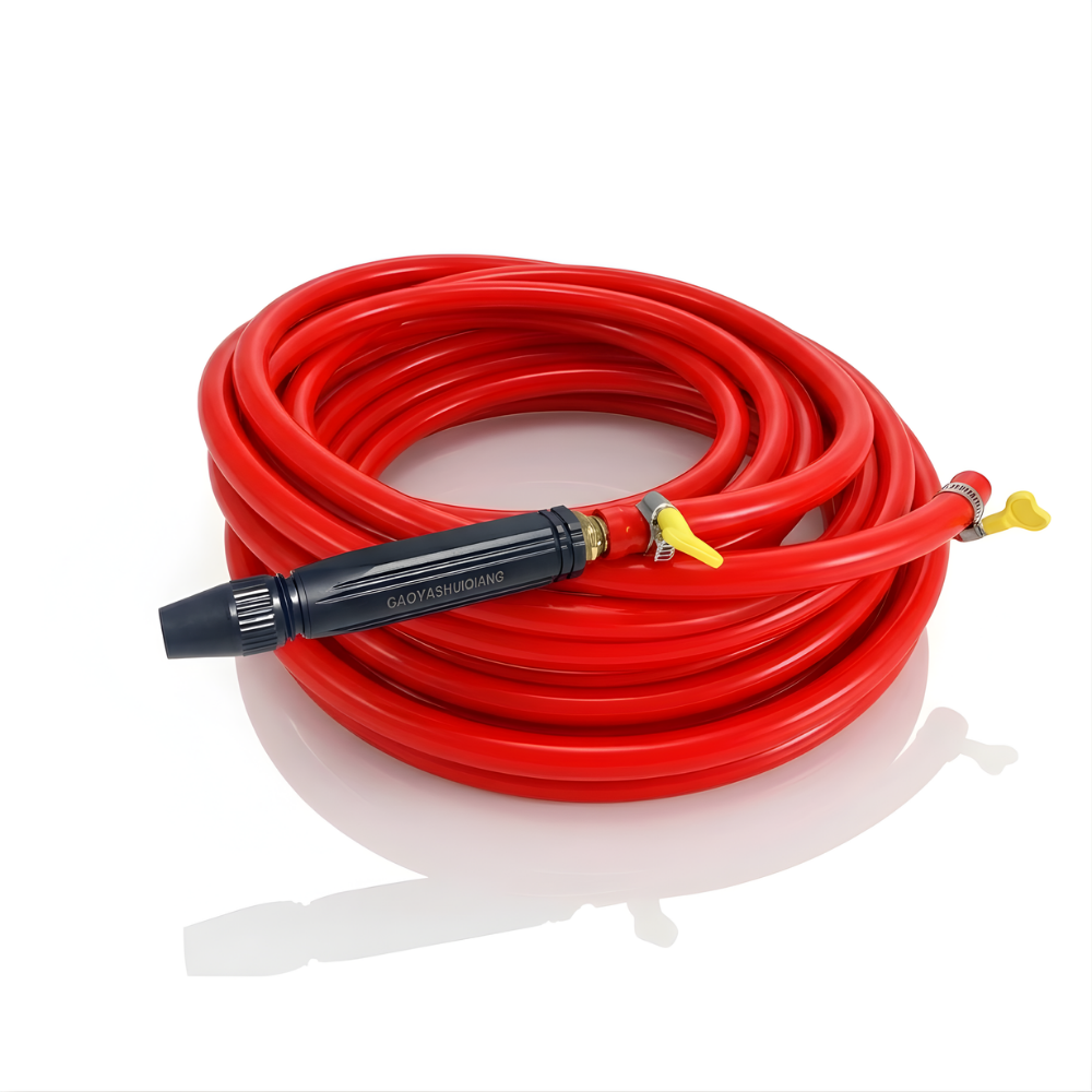 Selang Air Elastis 1 mm SSBO ⅝ & ¾ Inch – Nozzle Stick + 2 Klem  Kuat, Fleksibel, Tahan Tekanan & Siap Pakai