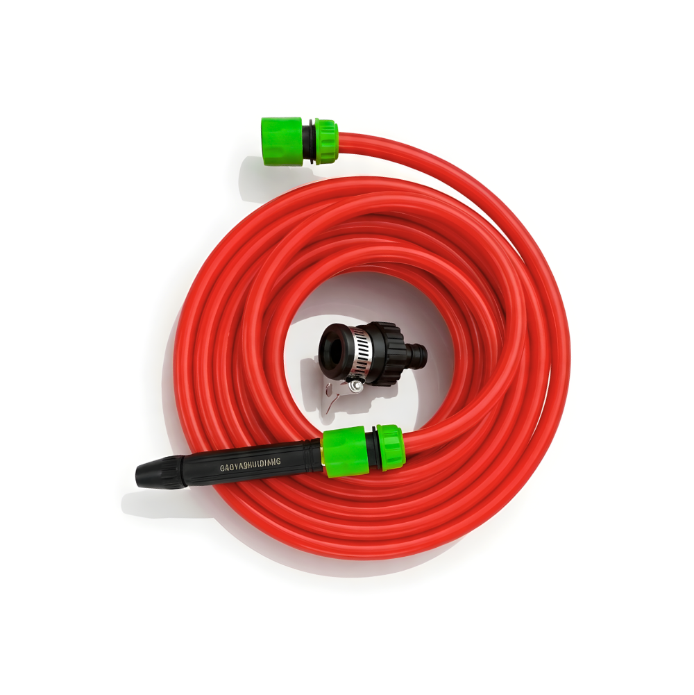 Paket Selang Air Elastis 1mm SSBO ½, ⅝ & ¾ Inch – Nozzle Stick, 2 Konektor & Fitting Lengkap