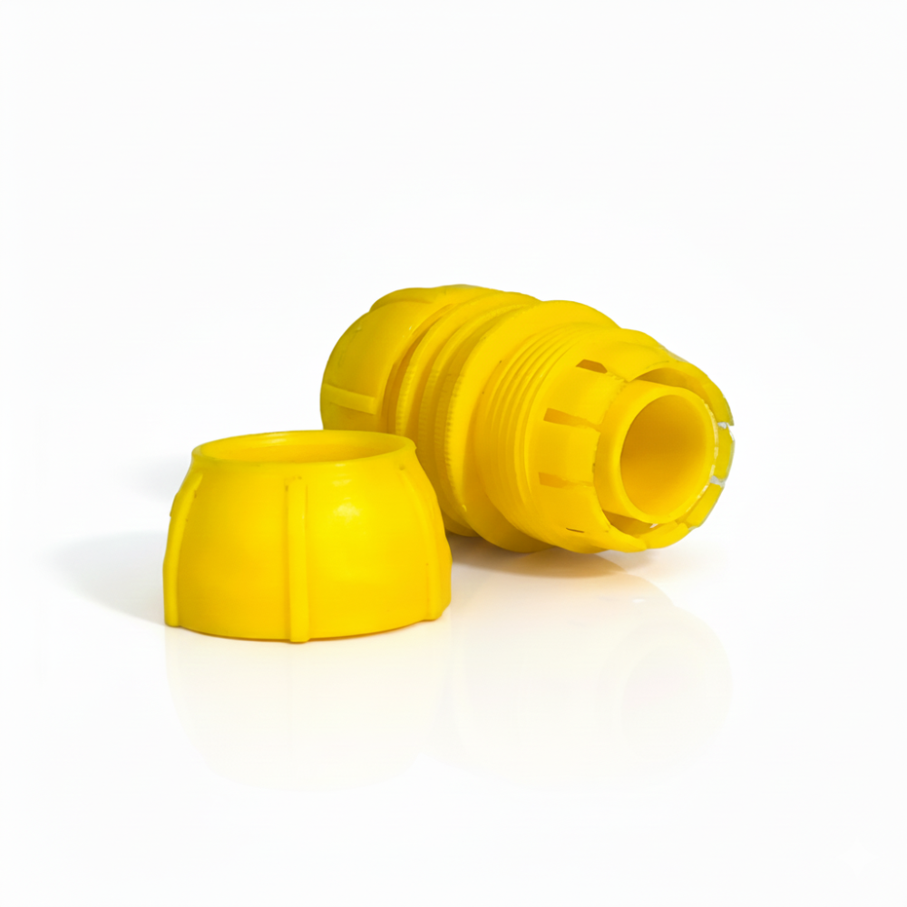 Sambungan Selang Air Warna Kuning SSBO – Coupler Penghubung Selang ke Selang, Anti Bocor, Kuat & Mudah Dipasang