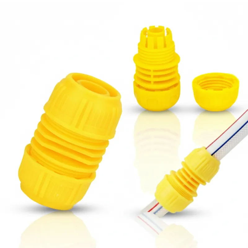 Sambungan Selang Air Warna Kuning SSBO – Coupler Penghubung Selang ke Selang, Anti Bocor, Kuat & Mudah Dipasang