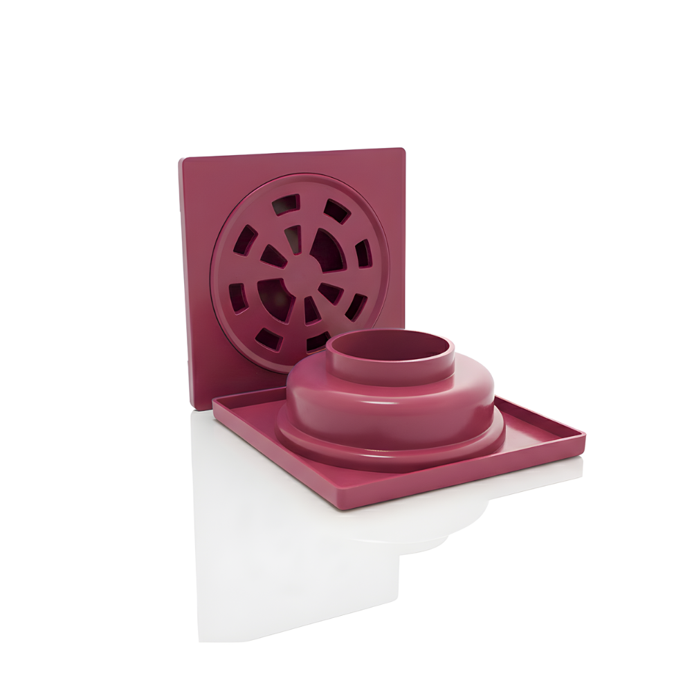 Saringan Saluran Air SSBO Warna Merah – Penutup Drainase Anti Bau & Anti Tersumbat untuk Kamar Mandi & Dapur