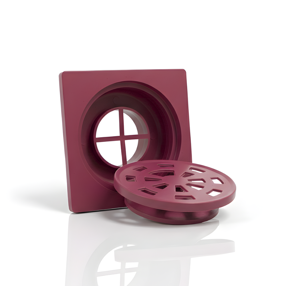 Saringan Saluran Air SSBO Warna Merah – Penutup Drainase Anti Bau & Anti Tersumbat untuk Kamar Mandi & Dapur