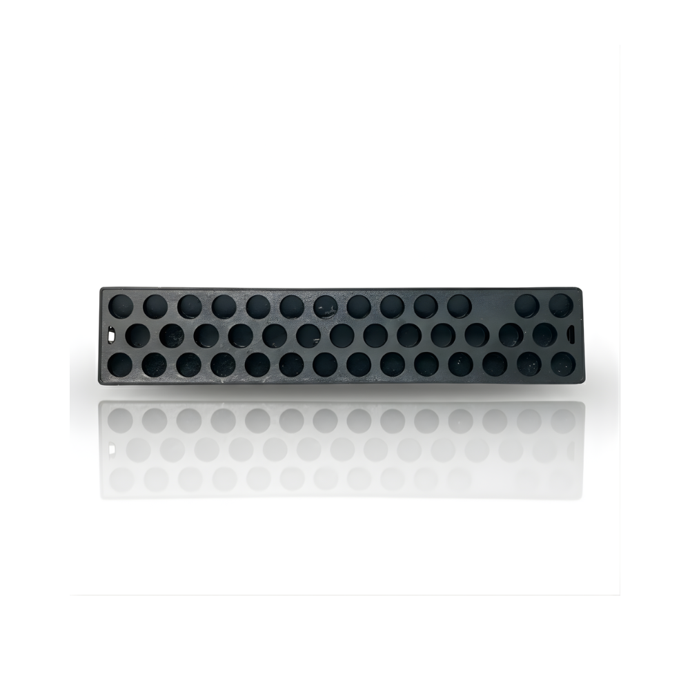 Polisi Tidur SSBO 10×50×2 cm – Rubber Speed Bump Hitam Kuning, Anti Selip & Mudah Dipasang