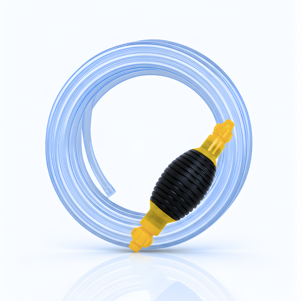 Paket Pompa Selang Air Elastis Bening Transparan 1/2 Inch – Alat Sedot Air, Minyak & Bensin Serbaguna