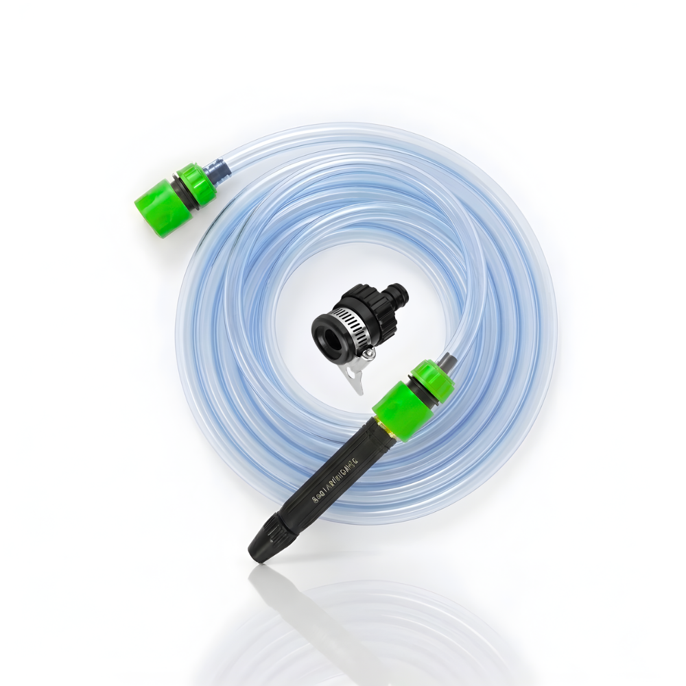 Paket Selang Air Elastis Bening SSBO ½ & ¾ Inch – Nozzle Stick & Aksesoris Lengkap, Siap Pakai untuk Cuci Mobil & Siram Taman