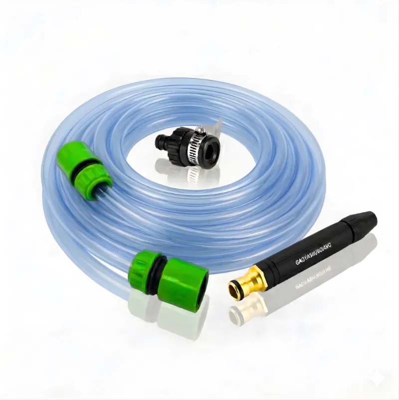 Paket Selang Air Elastis Bening SSBO ½ & ¾ Inch – Nozzle Stick & Aksesoris Lengkap, Siap Pakai untuk Cuci Mobil & Siram Taman