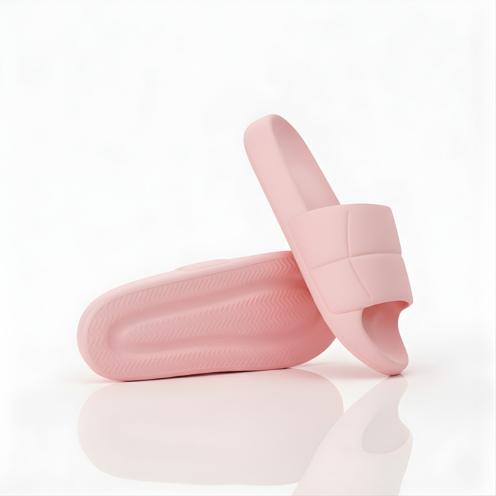 Sandal Slop EVA Unisex Pink – Sandal Rumahan Tebal Polos, Ringan & Nyaman Dipakai Harian