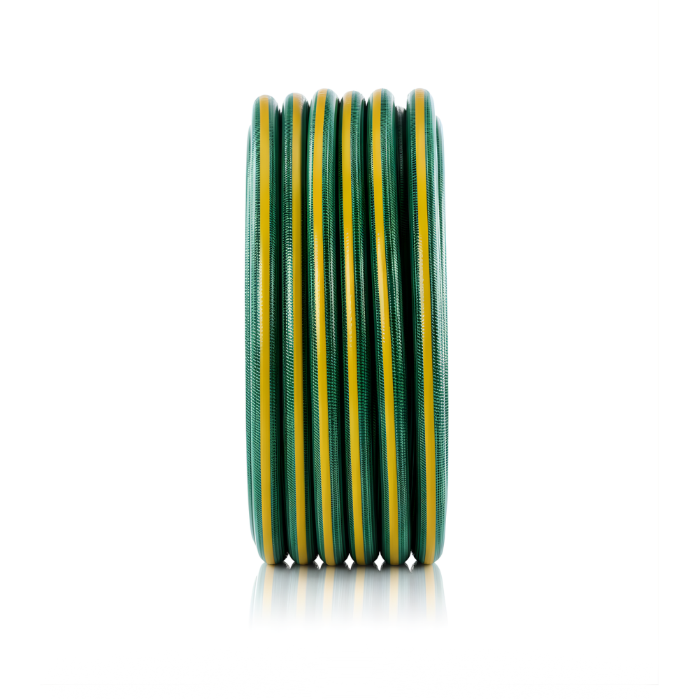 SSBO Selang Air PVC Warna Hijau Strip Kuning – Lentur, Kuat, dan Tahan Tekanan